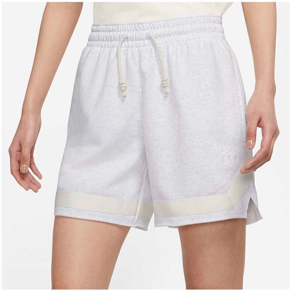 Nike Women’s Light Gray Athletic Shorts with Cream Trim